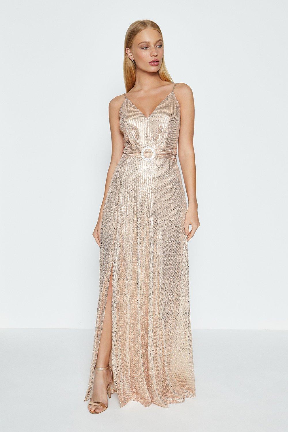 Coast rose store gold dress